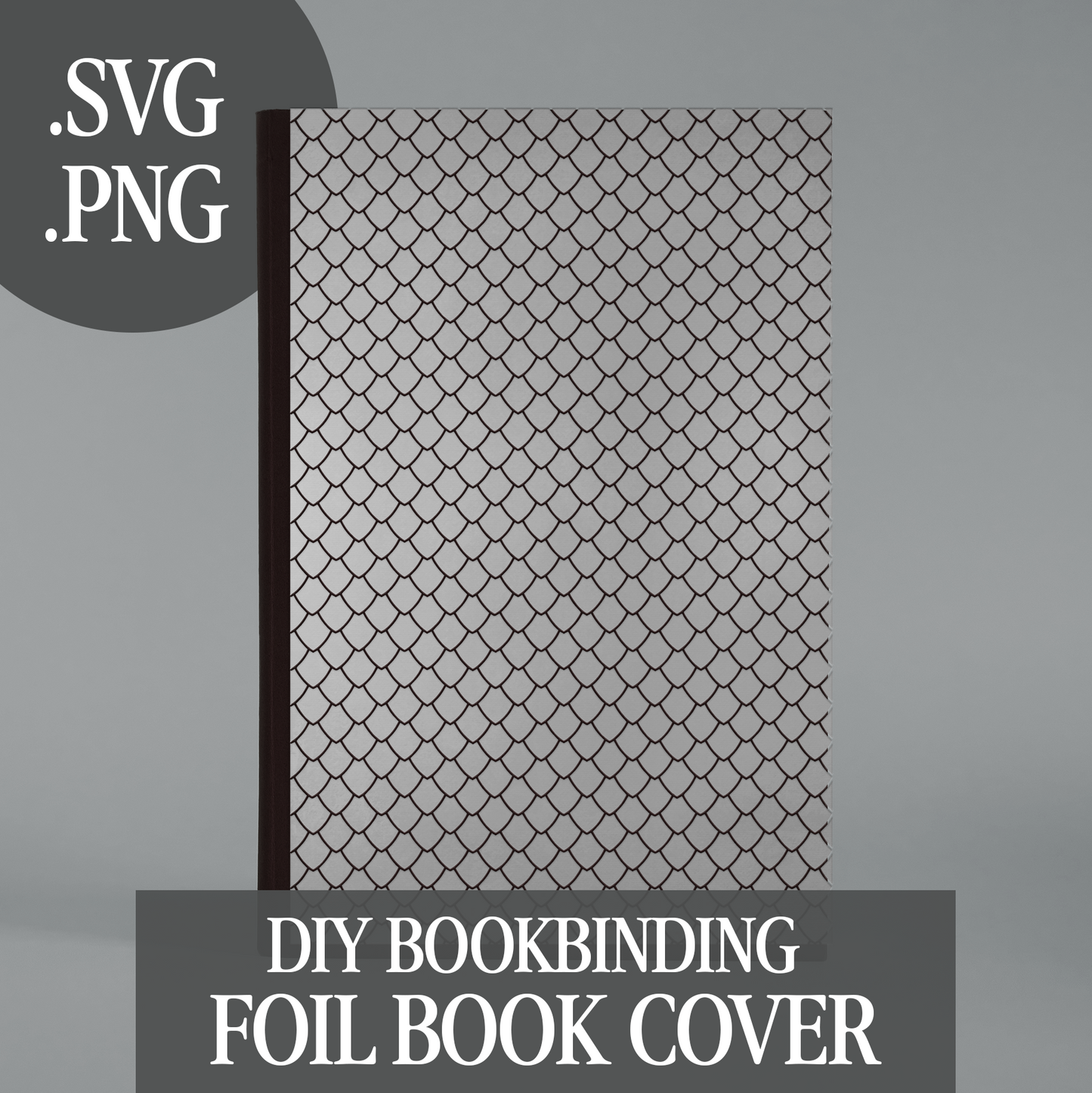 Dragon Scales Pattern Cover Foil Design for Bookbinding (Digital File)