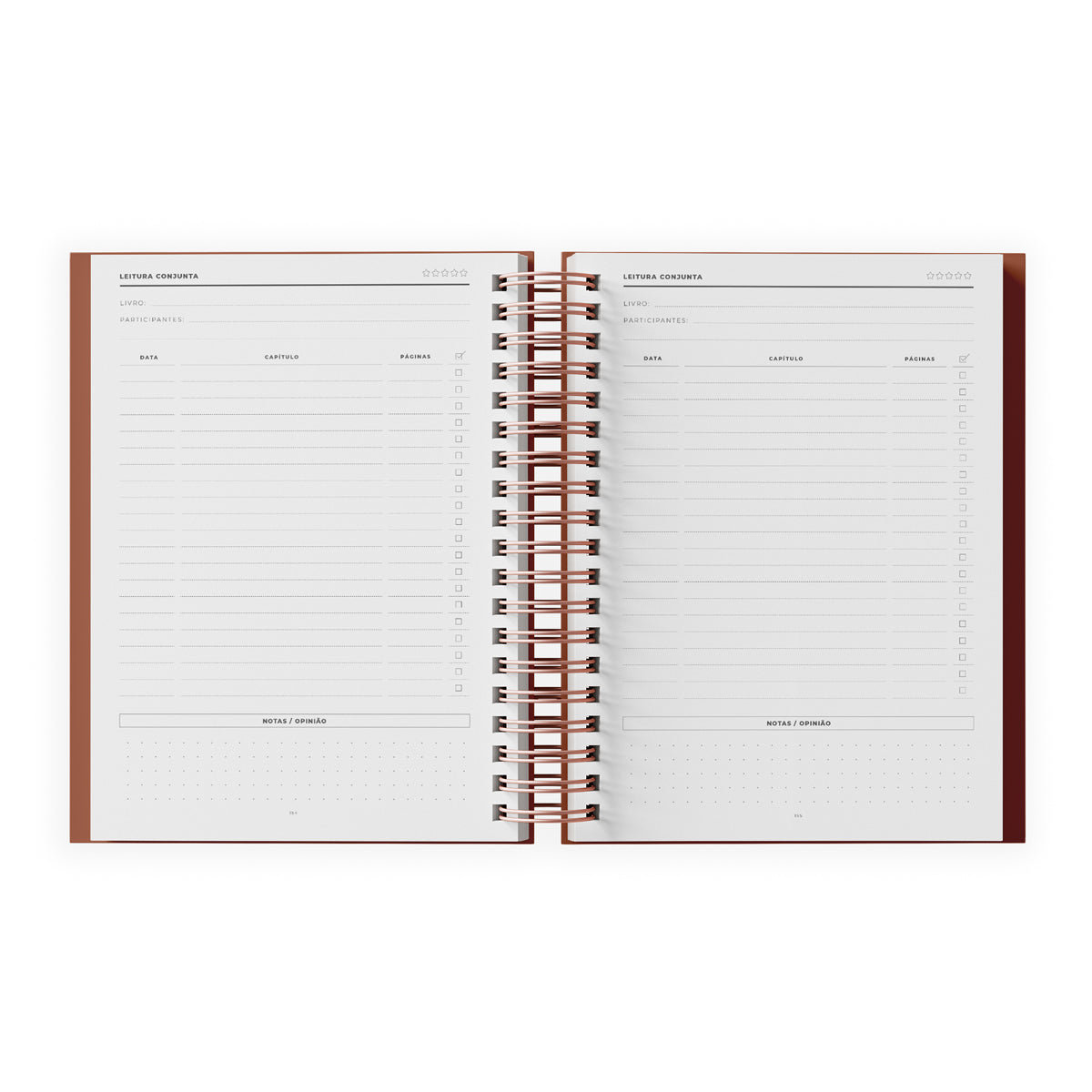 Caderno Leitura Elementos Preto