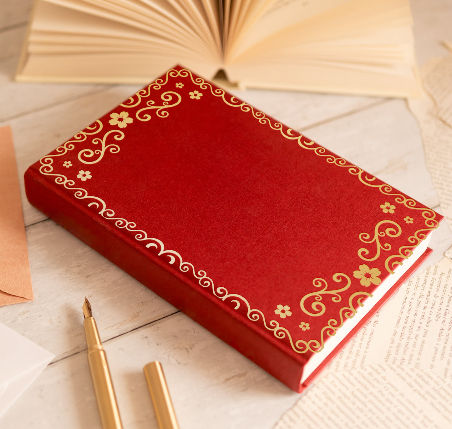 Ornate Frame Cover Foil Design for Bookbinding (Digital File)