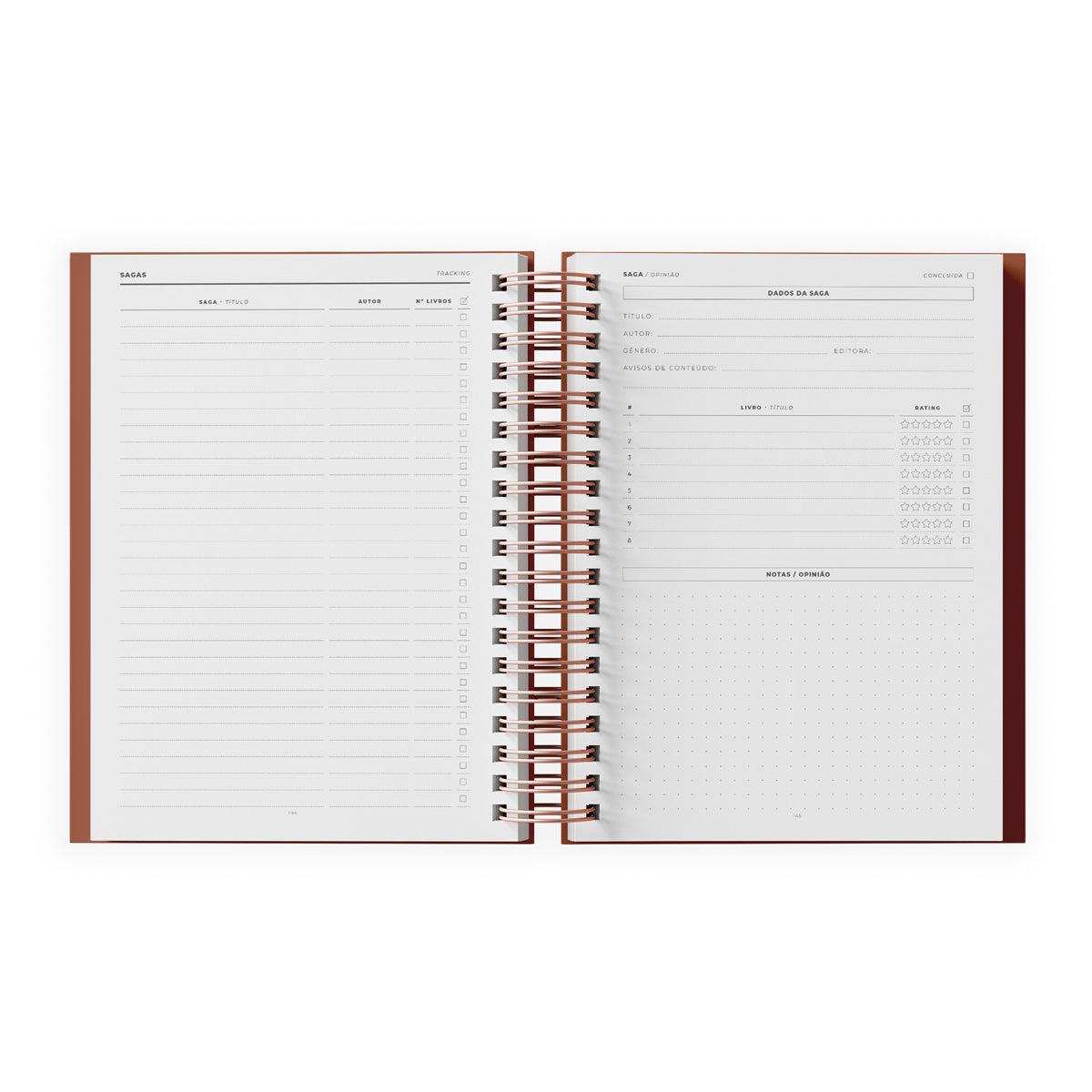 Caderno Leitura Elementos Preto