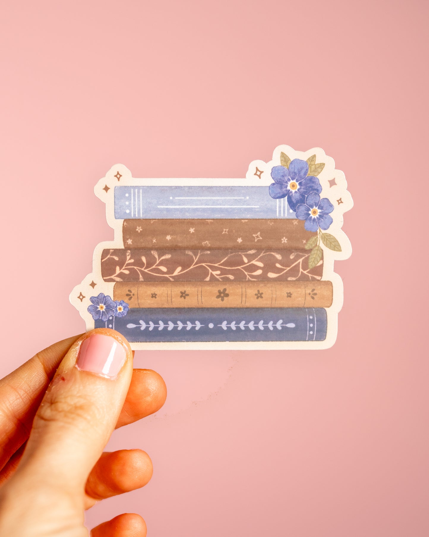 Stack of Books Vinyl Sticker