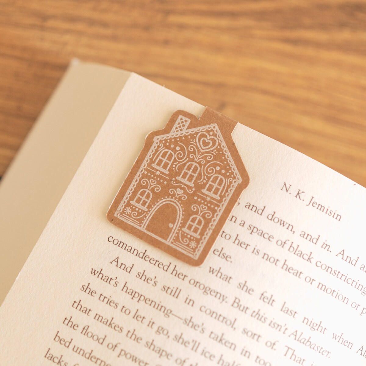 Marcador magnético Kraft Gingerbread House