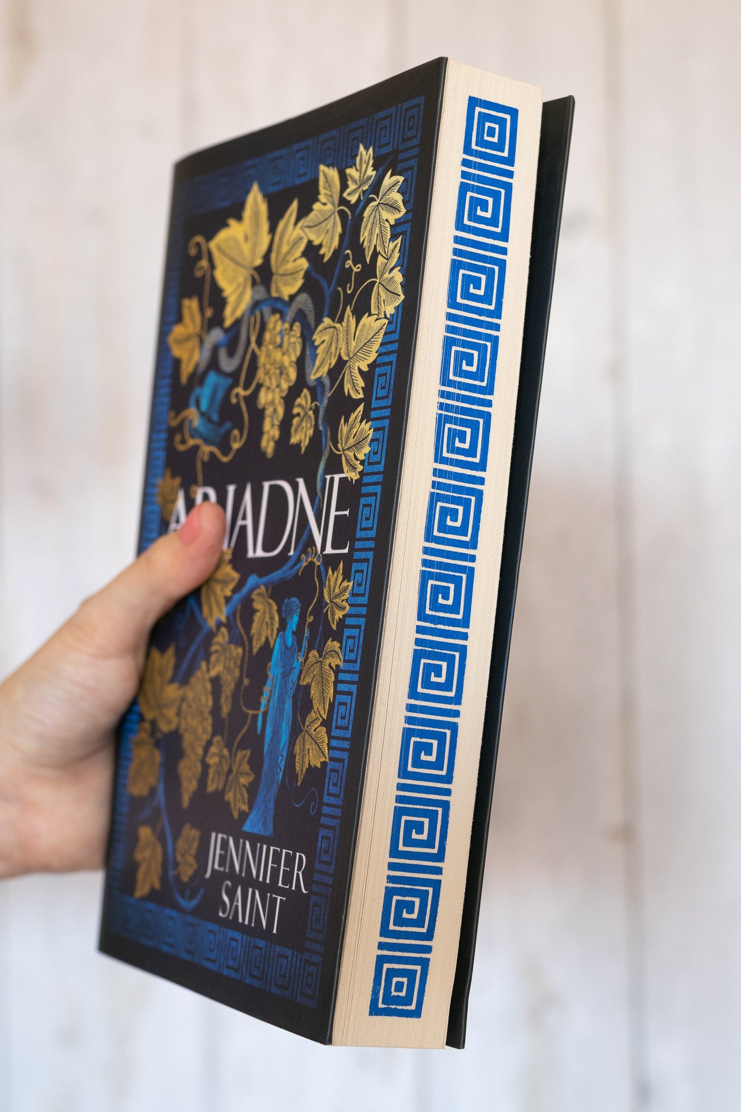 Greek Pattern Stencil for DIY Stenciled Book Edges