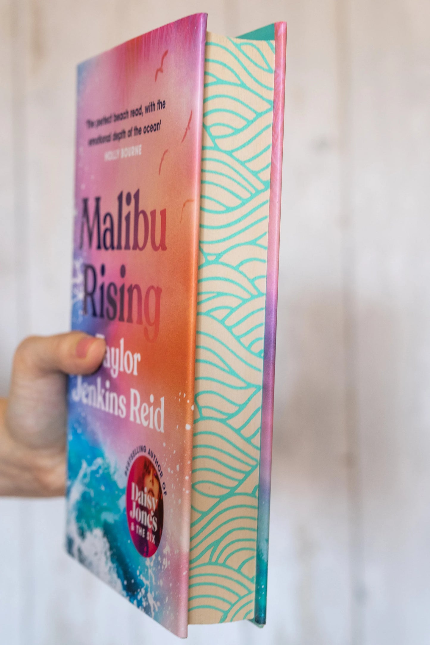 Estêncil de ondas para bordas de livros estêncil faça você mesmo