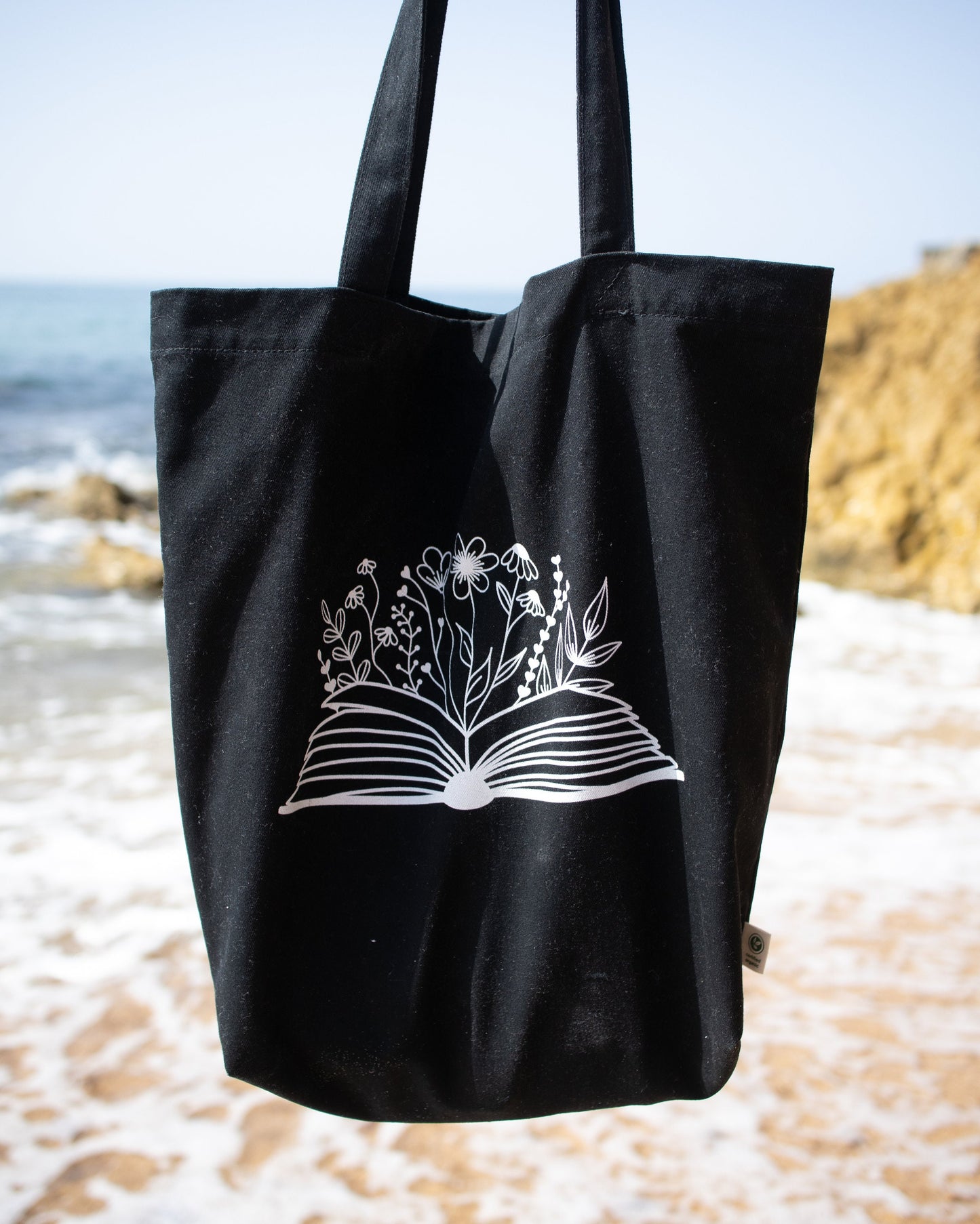Sacola Tote Livros e Flores