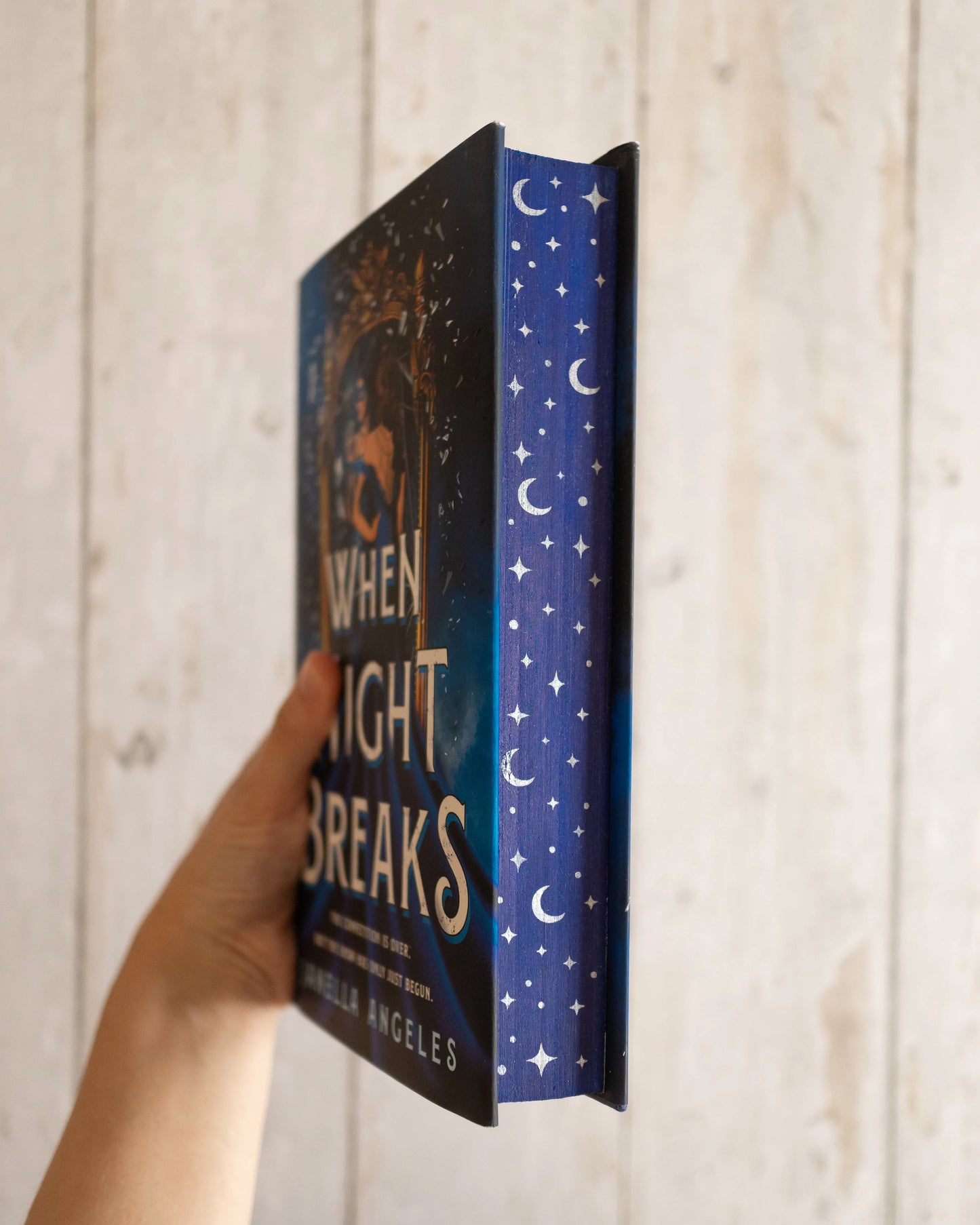 Stars and Moons Stencil for DIY Stenciled Book Edges