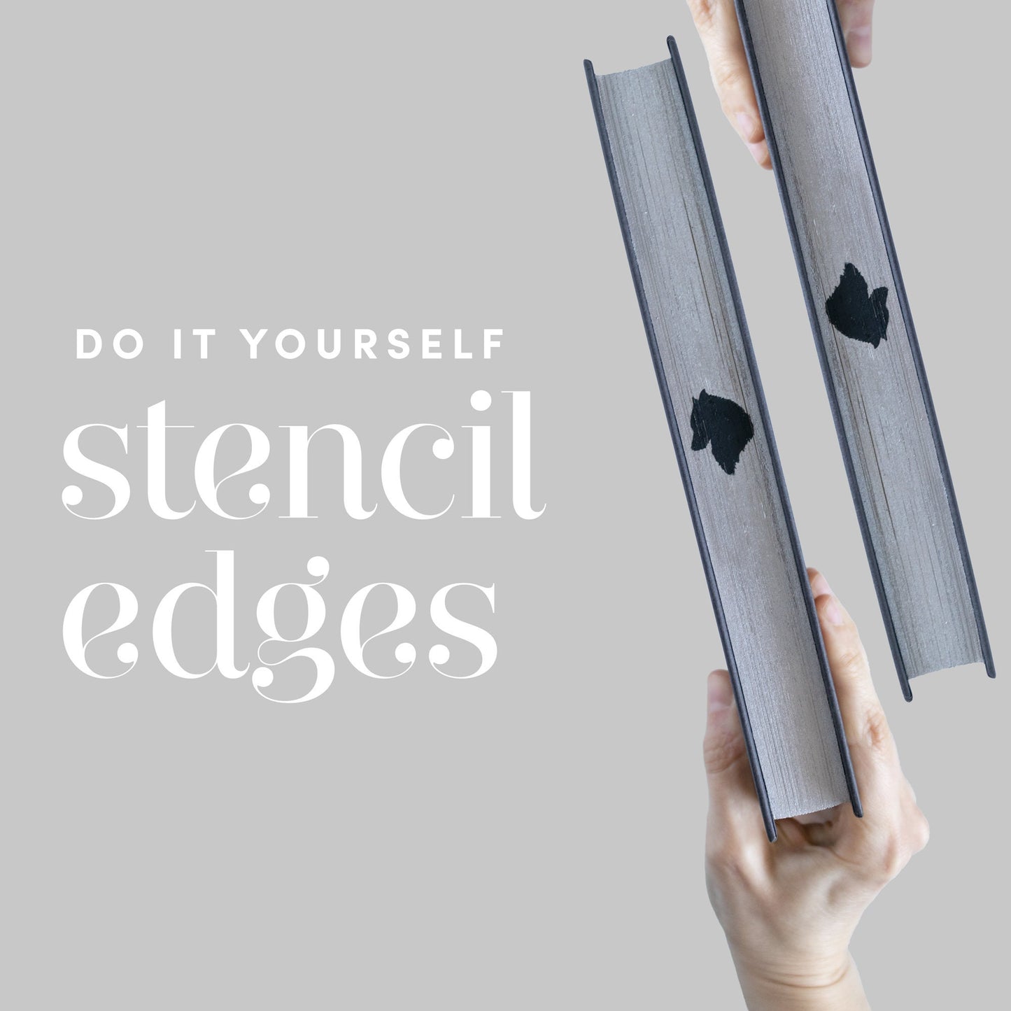 Wolf Stencil for DIY Stenciled Book Edges