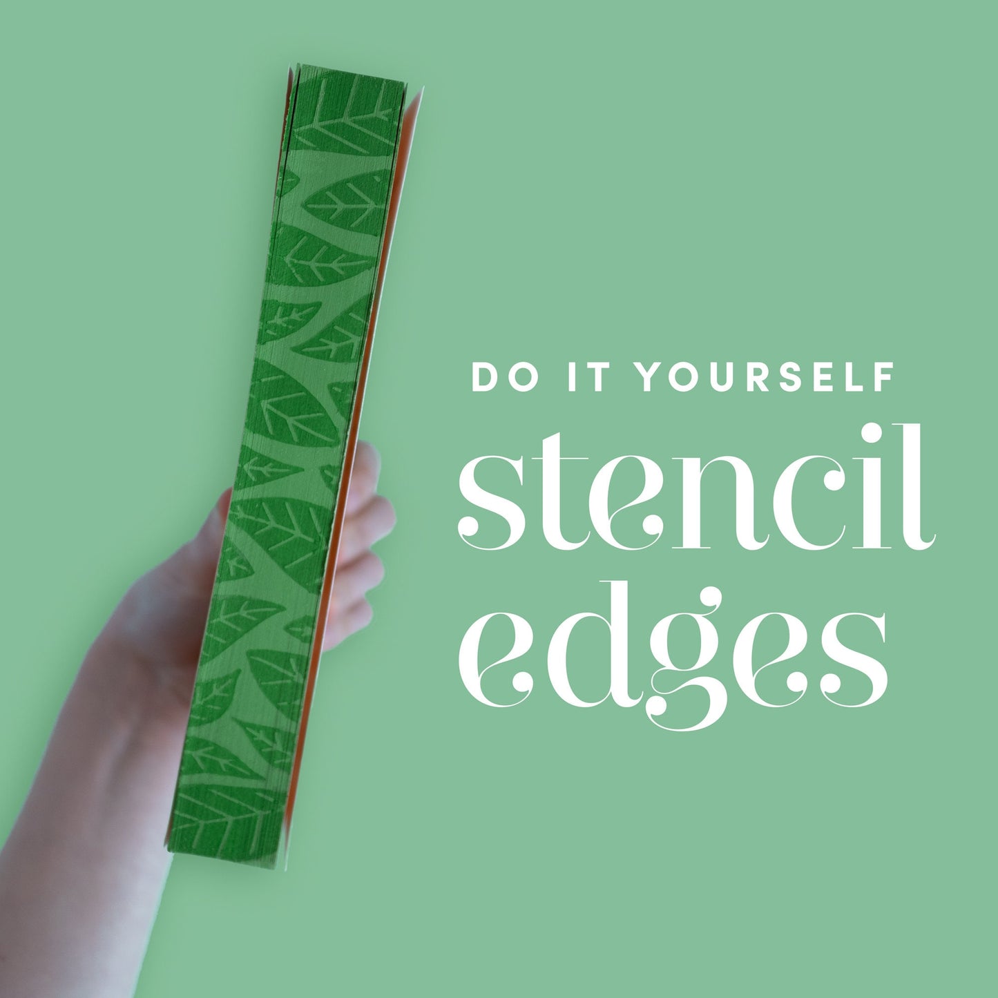Estêncil de ondas para bordas de livros estêncil DIY | Estêncil para bordas pulverizadas, padrão de ondas