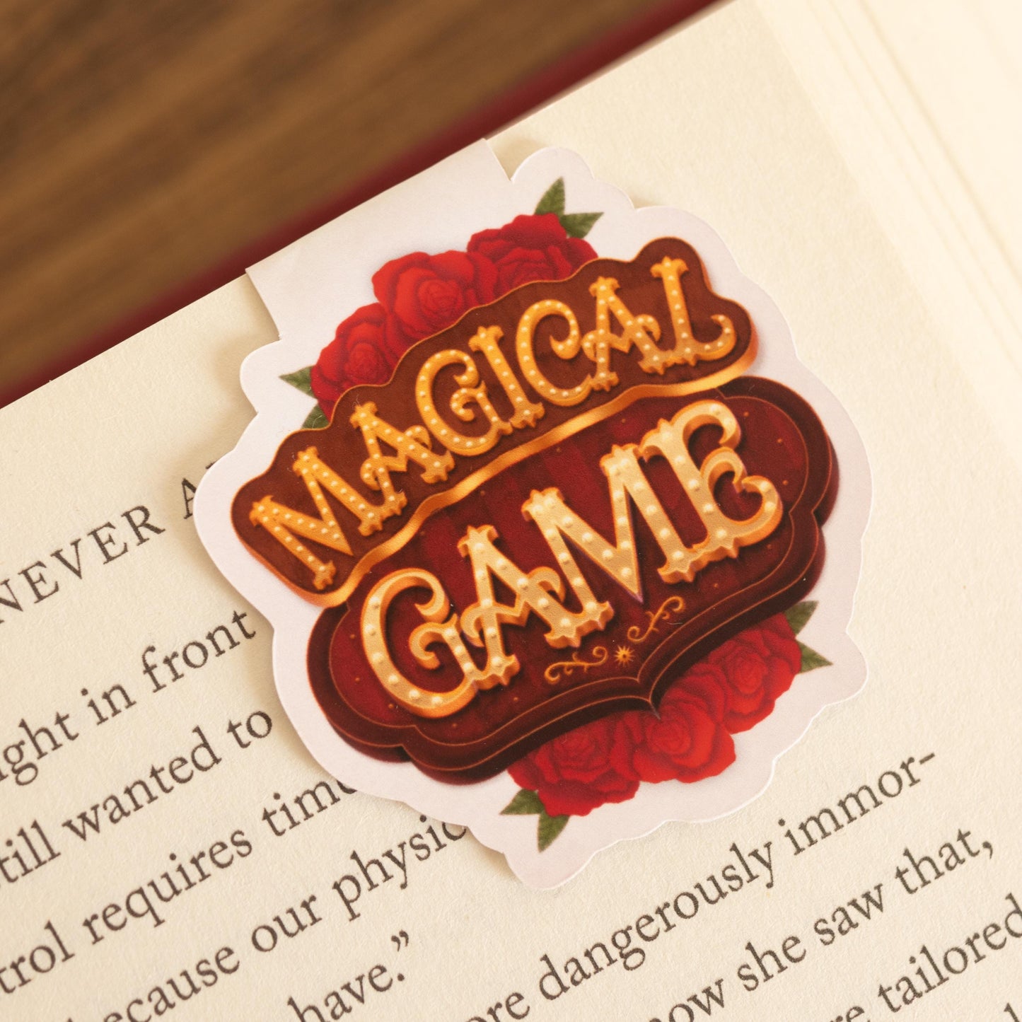 Pilha de livros Marcador magnético