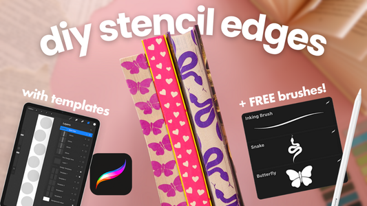 How to design Stencil Edges in Procreate 📖 DIY Stencil Edges