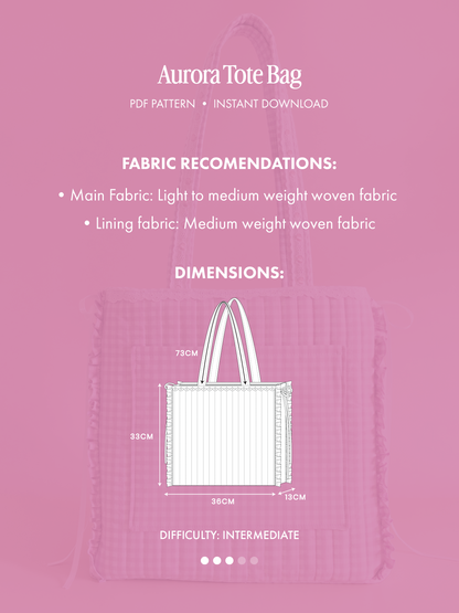 Aurora Tote Bag Sewing Pattern