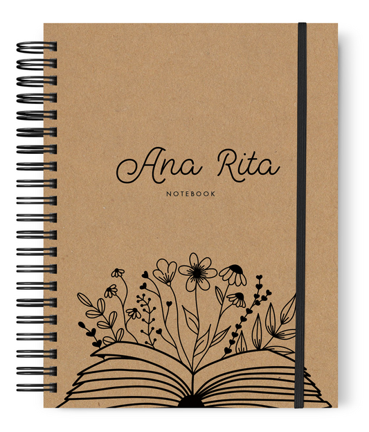 Open Book Personalized Notebook