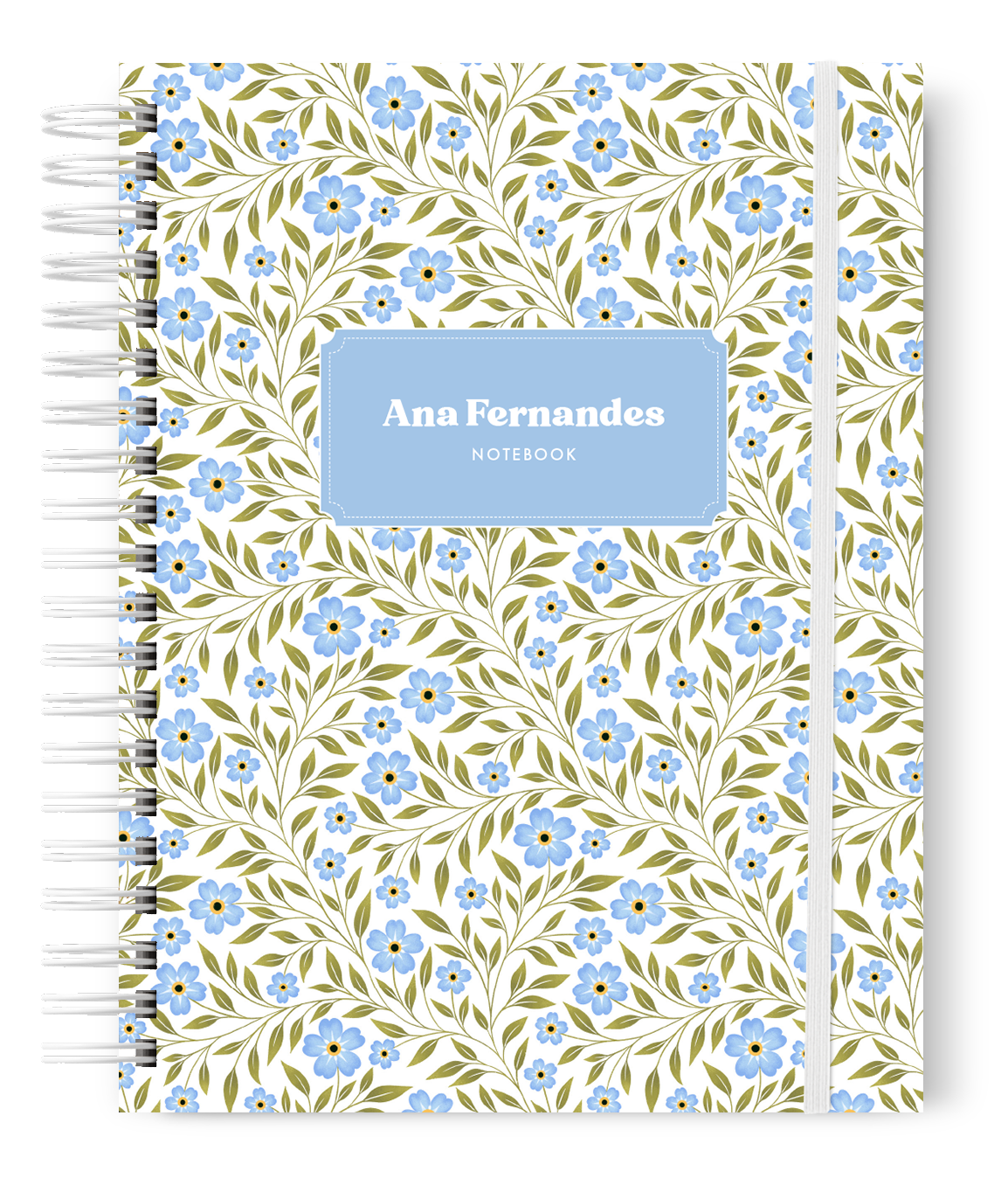 Forget-me-not Flowers Personalized Notebook