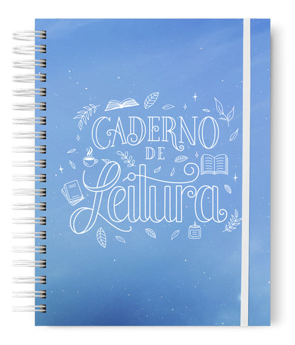 Caderno Leitura Elementos Azul