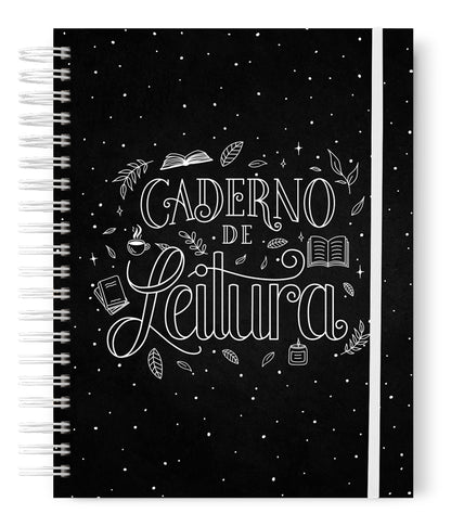 Caderno Leitura Elementos Preto