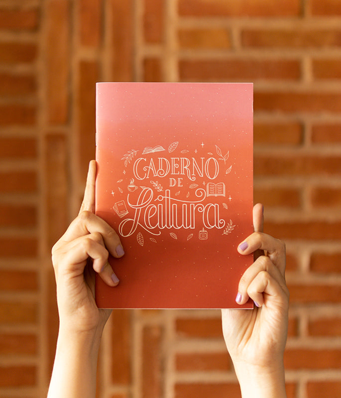 Caderno Leitura Mini Elementos Rosado