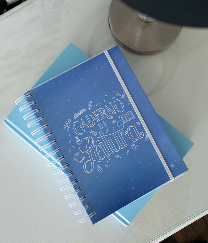 Caderno Leitura Elementos Azul