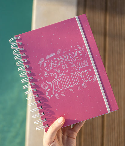 Caderno Leitura Elementos Rosa