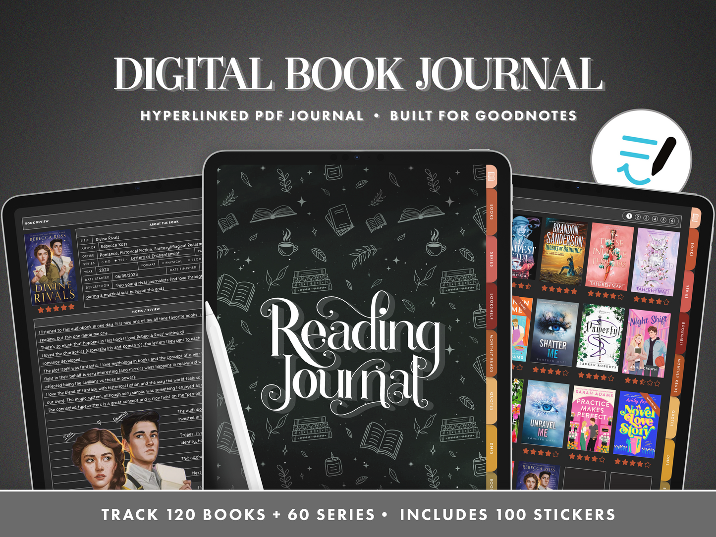Digital Book Journal | Blackout Version