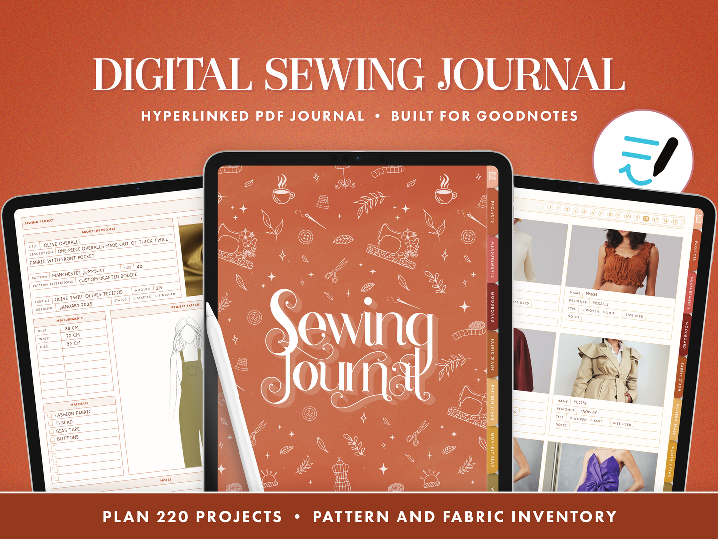 Digital Sewing Journal