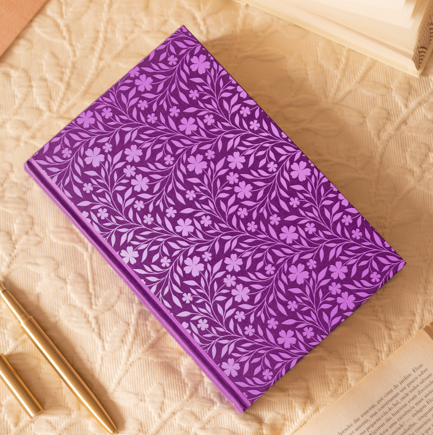 Floral Pattern Cover Foil Design for Bookbinding (Digital File)