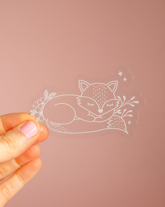Fox Transparent Sticker