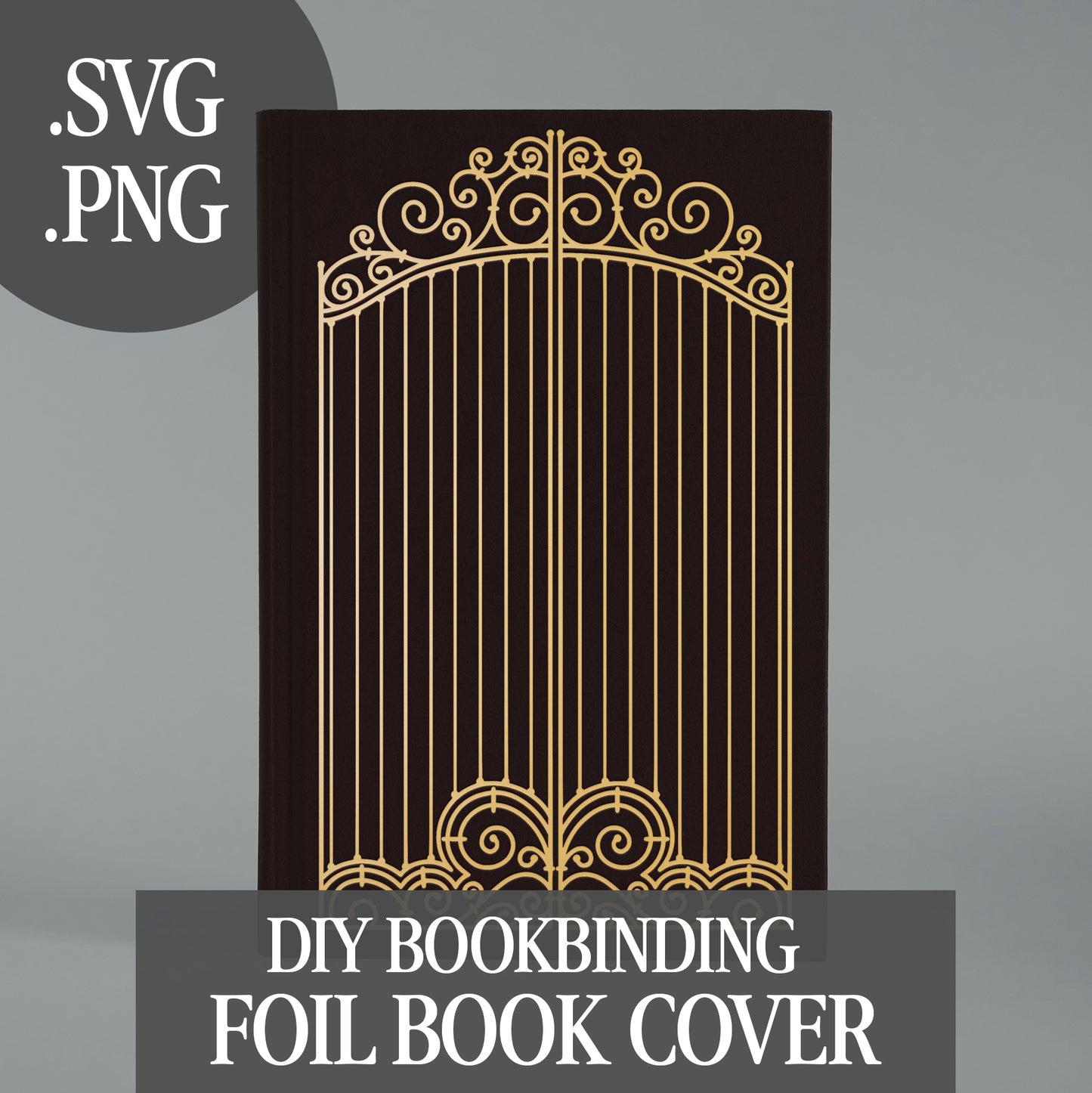 Gate Cover Foil Design for Bookbinding (Digital File)
