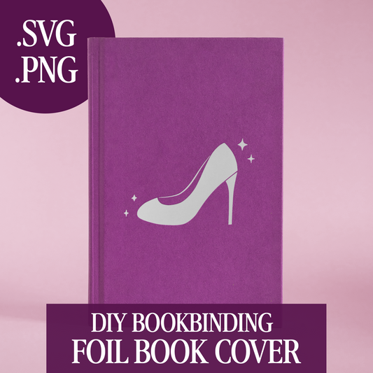 Heeled Shoe Cover Foil Design for Bookbinding (Digital File)