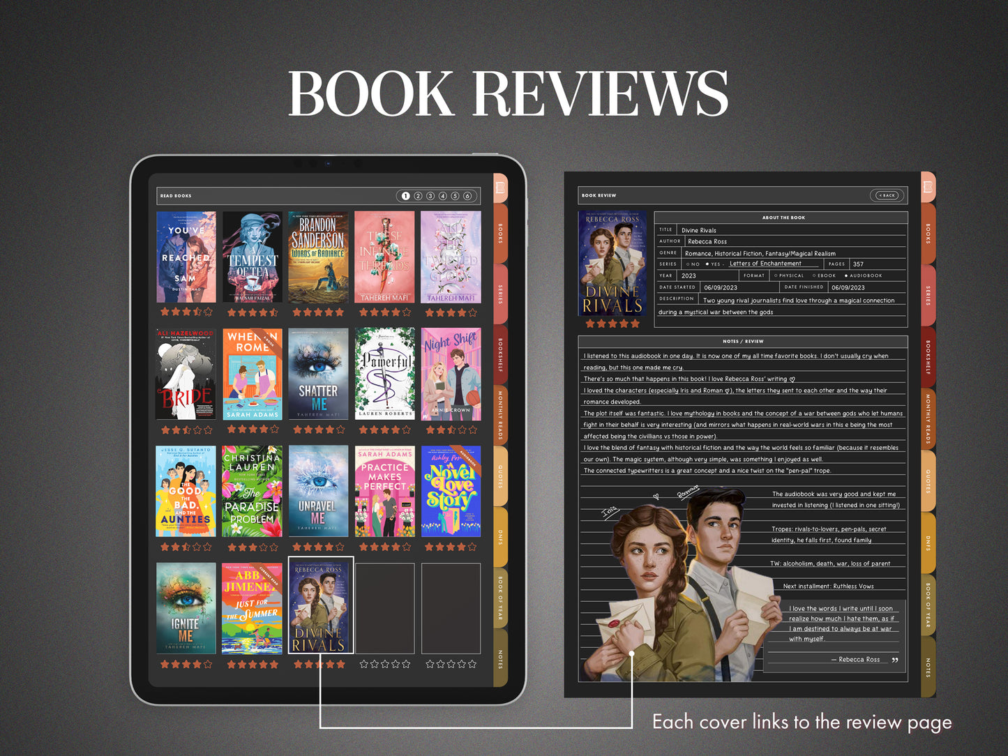 Digital Book Journal | Blackout Version