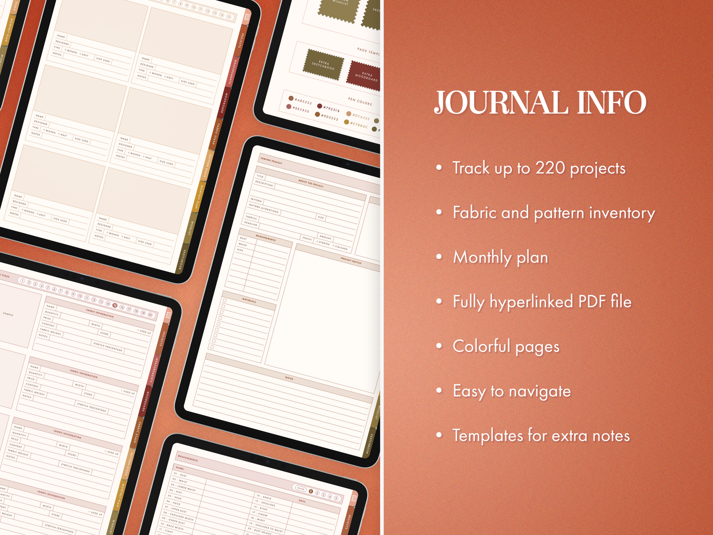 Digital Sewing Journal