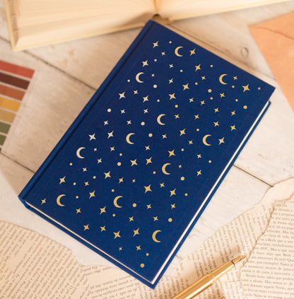 Stars and Moons Cover Foil Design for Bookbinding (Digital File)
