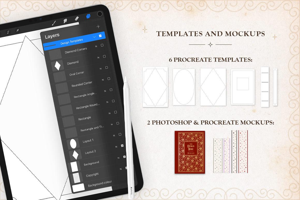 Gilded Tales Toolkit for Procreate