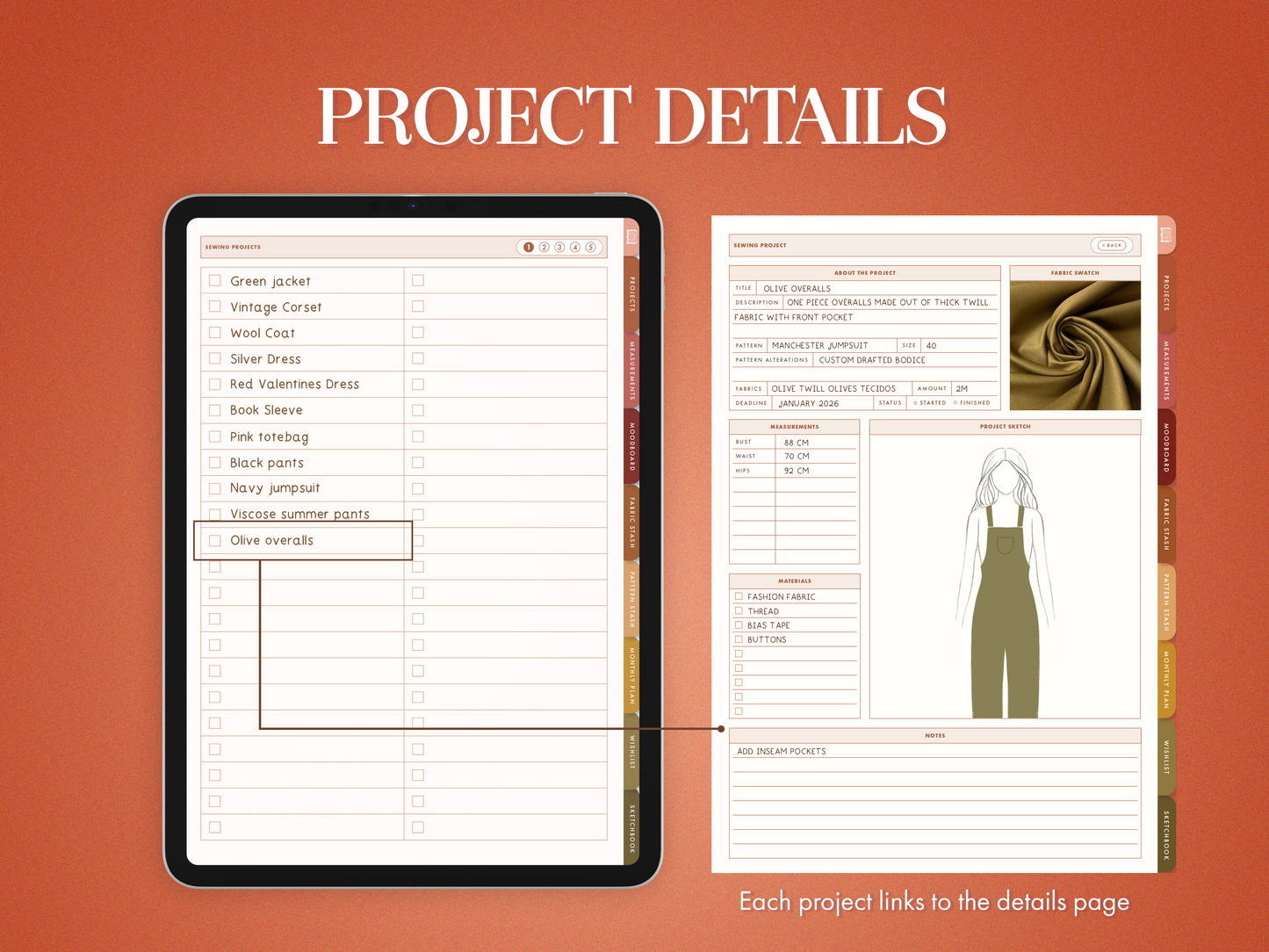 Digital Sewing Journal