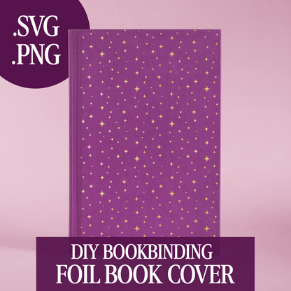 Stars Pattern Cover Foil Design for Bookbinding (Digital File)