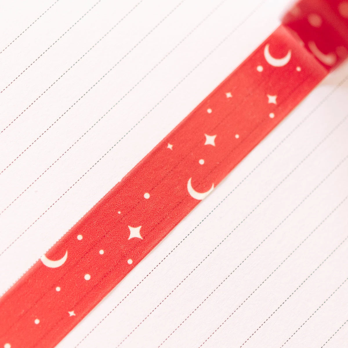 Red Moon and Stars Washi Tape