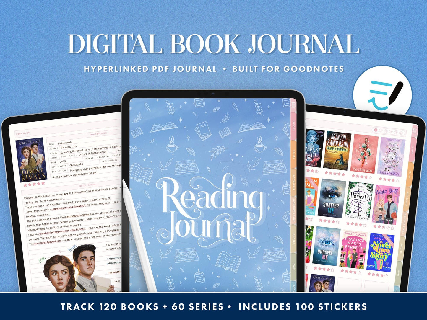 Digital Book Journal | Blue Cover