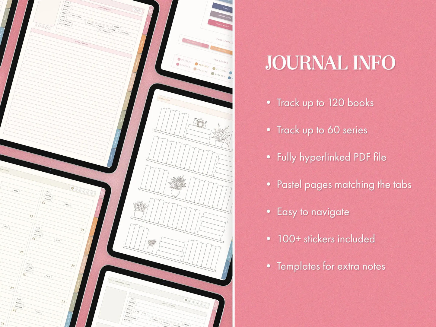 Digital Book Journal | Pink Cover – Sara Malva Designs
